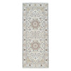 Fine Oriental Wool Hand Knotted Rug Ivory Ivory 4.2X10.1 -O063964