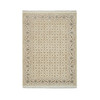 Fine Oriental Wool Hand Knotted Rug Ivory Ivory 4.7X6.8 -O065347