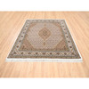 Fine Oriental Wool Hand Knotted Rug Ivory Ivory 6.6X6.9 -O062610