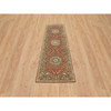 Fine Oriental Wool Hand Knotted Rug Red Brown  2.6X8.3 -O065731