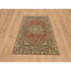 Fine Oriental Wool Hand Knotted Rug Red Brown 4.2X6.1 -O065746
