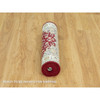 Fine Oriental Wool Hand Knotted Rug Red Ivory 2.4X4.9 -O090516