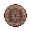 Fine Oriental Wool Hand Knotted Rug Red Ivory 4.1X4.1 -O062442