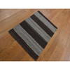 Flat Weave Wool Hand Woven Rug Brown No Border 2.0X3.0 -O087814