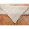 Flat Weave Wool Hand Woven Rug Ivory No Border 9.0X12.6 -O087895