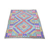 Flat Weave Wool Hand Woven Rug Multicolored No Border 3.3X5.0 -O066186