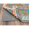 Flat Weave Wool Hand Woven Rug Multicolored No Border 9.9X13.0 -O081597