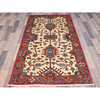 Heriz Wool Hand Knotted Rug Beige Beige 3.2X6.1 -O086607