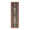 Heriz Wool Hand Knotted Rug Black Rust Red 2.7X10.1 -O084710