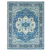 Heriz Wool Hand Knotted Rug Blue Gray 9.2X12.0 -O079928