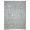 Heriz Wool Hand Knotted Rug Grey Gray 8.11X11.10 -O089703
