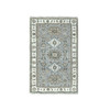 Heriz Wool Hand Knotted Rug Grey Ivory 3.1X5.0 -O084714