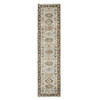 Heriz Wool Hand Knotted Rug Grey Taupe Brown 2.8X12.0 -O084785