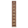 Heriz Wool Hand Knotted Rug Ivory Red 2.7X25.5 -O090751