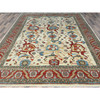 Heriz Wool Hand Knotted Rug Ivory Red 9.0X11.4 -O085033