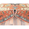 Heriz Wool Hand Knotted Rug Orange Orange 8.9X11.8 -O082876