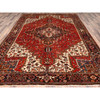 Heriz Wool Hand Knotted Rug Red Black 8.3X10.10 -O085385