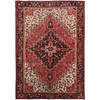 Heriz Wool Hand Knotted Rug Red Black 8.3X11.11 -O086147