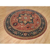 Heriz Wool Hand Knotted Rug Red Blue 11.10X11.10 -O090102