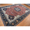 Heriz Wool Hand Knotted Rug Red Blue 12.0X17.8 -O078009