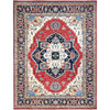 Heriz Wool Hand Knotted Rug Red Blue 12.1X15.9 -O086960