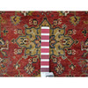 Heriz Wool Hand Knotted Rug Red Blue 5.0X6.10 -O010020