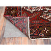 Heriz Wool Hand Knotted Rug Red Blue 7.10X11.0 -O085315