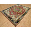 Heriz Wool Hand Knotted Rug Red Blue 8.9X12.0 -O090289