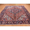 Heriz Wool Hand Knotted Rug Red Blue 9.8X12.10 -O087933