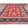 Heriz Wool Hand Knotted Rug Red Blue 9.9X13.0 -O085440