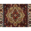 Heriz Wool Hand Knotted Rug Red Cream 2.7X16.0 -O064966