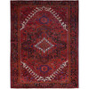 Heriz Wool Hand Knotted Rug Red Eerie Black 9.10X12.6 -O0167