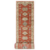 Heriz Wool Hand Knotted Rug Red Gold 2.10X24.9 -O084263