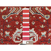 Heriz Wool Hand Knotted Rug Red Navy Blue 2.0X2.10 -O082860