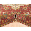 Heriz Wool Hand Knotted Rug Red Red 12.1X18.2 -O065511
