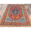 Heriz Wool Hand Knotted Rug Red Red 4.0X5.9 -O082826