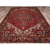 Heriz Wool Hand Knotted Rug Red Red 7.9X10.10 -O085339