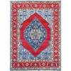 Heriz Wool Hand Knotted Rug Red Red 8.10X11.11 -O086157