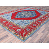Heriz Wool Hand Knotted Rug Red Red 8.10X11.11 -O086157