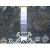 Kazak Wool Hand Knotted Rug Black Gray 3.2X4.11 -O089712