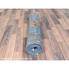 Kazak Wool Hand Knotted Rug Blue Blue 2.7X9.9 -O082893