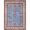 Kazak Wool Hand Knotted Rug Blue Ivory 10.0X13.8 -O086475