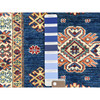 Kazak Wool Hand Knotted Rug Blue Ivory 2.10X13.2 -O082723
