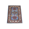 Kazak Wool Hand Knotted Rug Blue Ivory 2.1X2.10 -O071586