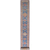Kazak Wool Hand Knotted Rug Blue Ivory 2.6X33.5 -O082580