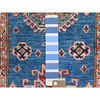 Kazak Wool Hand Knotted Rug Blue Ivory 2.6X33.5 -O082580