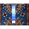 Kazak Wool Hand Knotted Rug Blue Ivory 2.8X8.0 -O089433