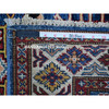 Kazak Wool Hand Knotted Rug Blue Ivory 2.8X8.0 -O089433