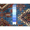 Kazak Wool Hand Knotted Rug Blue Ivory 5.11X5.11 -O089213