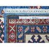Kazak Wool Hand Knotted Rug Blue Ivory 6.0X6.3 -O089256